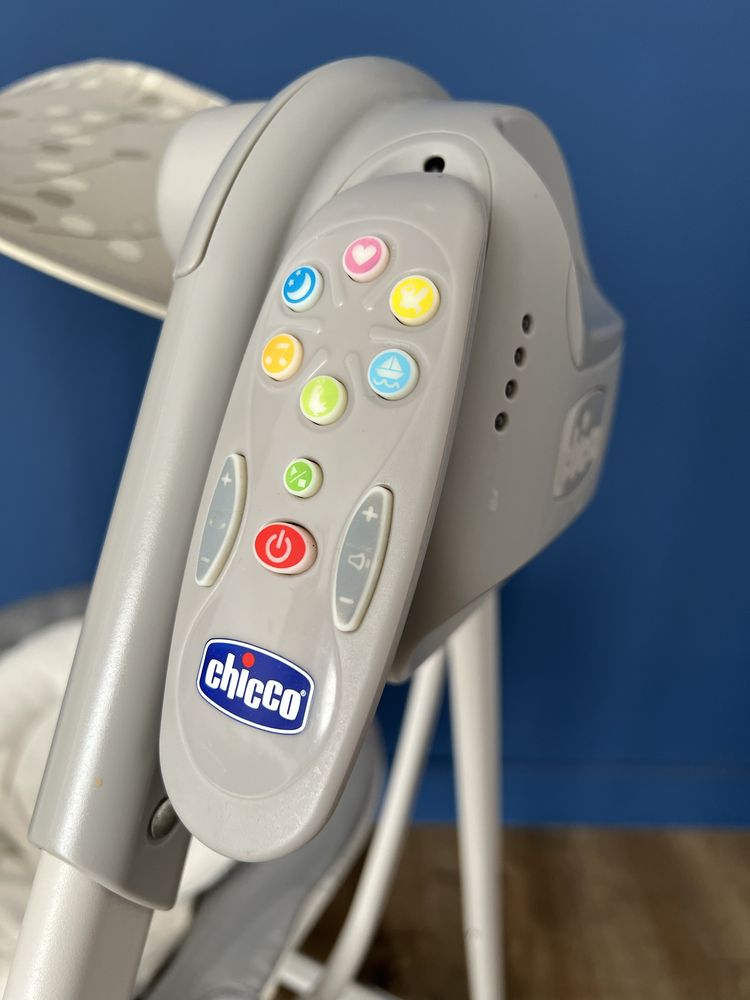Chicco Polli Swing Up Silver крісло гойдалка