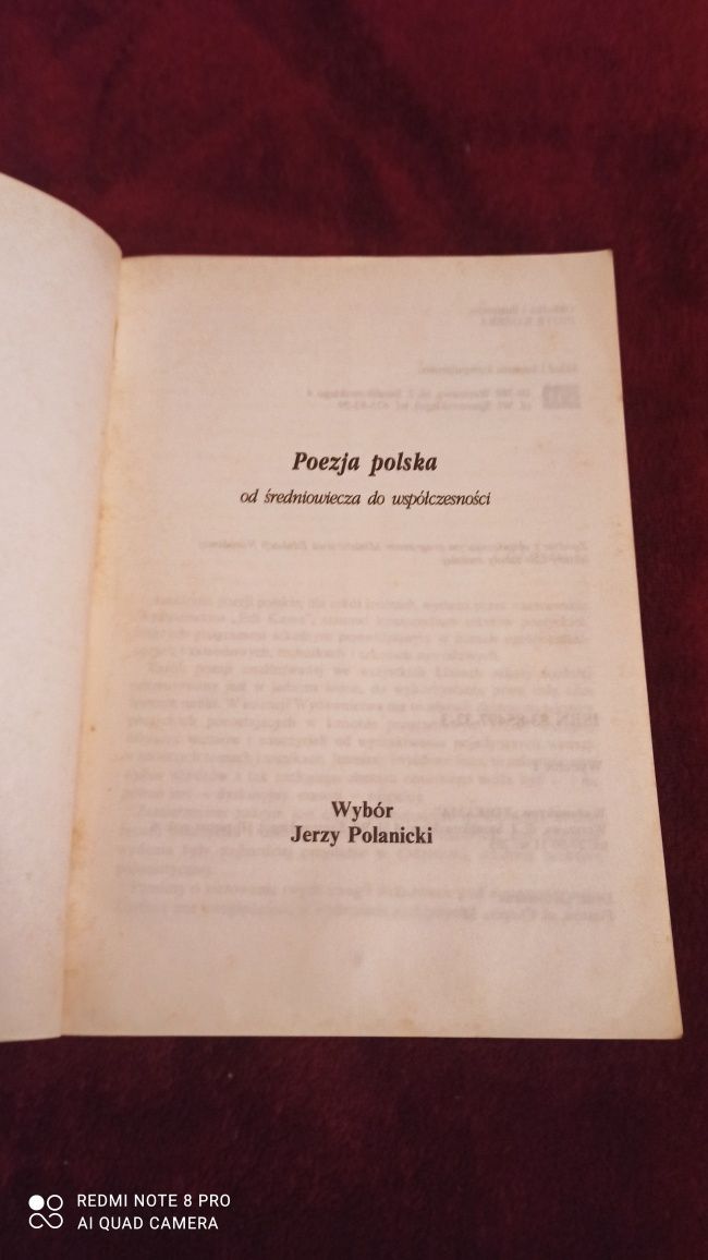 Poezja polska w szkole średniej - J. Polanicki