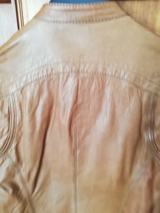 Blusão de pele  camel Boss Orange NOVO