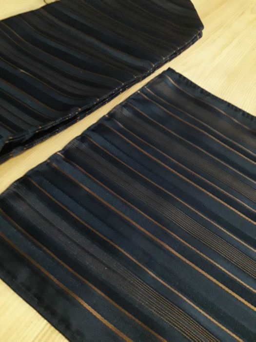 Elegancki zestaw fular poszetka 100% jedwab