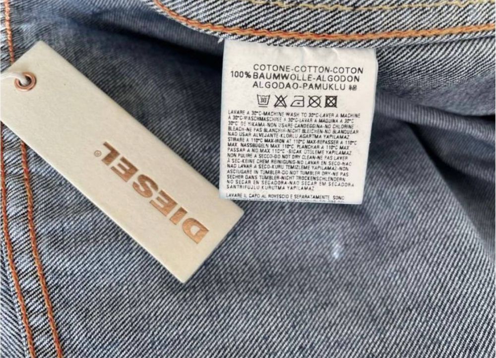 Diesel куртка джинсовая, лимитированная коллекция, XL (Hugo)