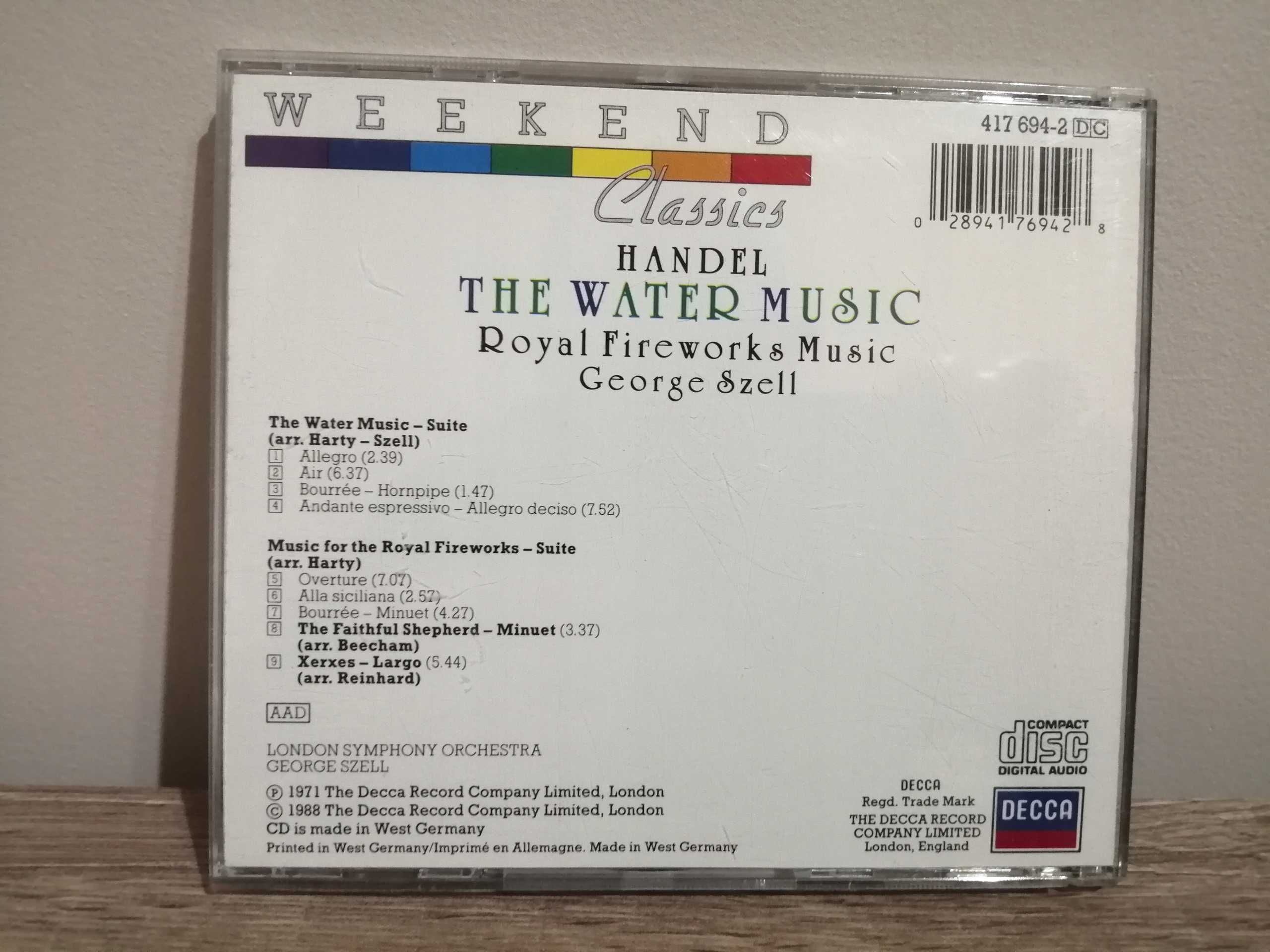 Händel, George Szell, The London Symphony Orchestra – The Water ...