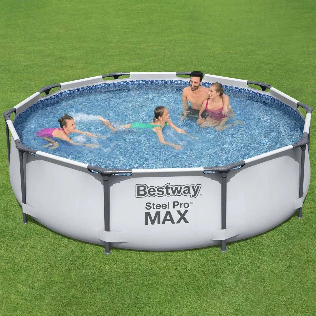 Basen Stelażowy Bestway 305x76 cm – 10ft Steel Pro – Ogród/Lato – Nowy