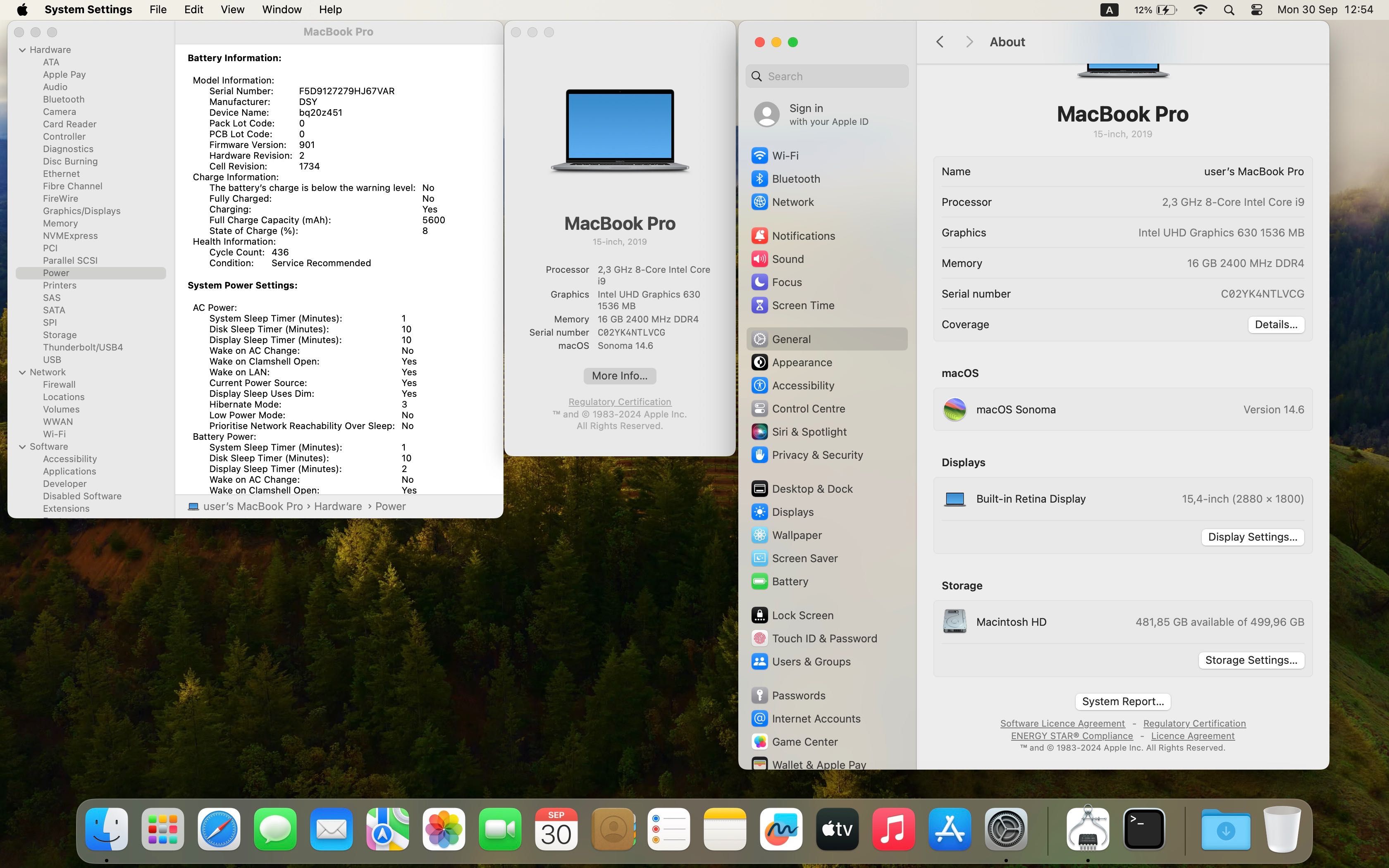 Apple MacBook Pro 15 2019 2,3GHz/i9/16 GB/512gb SSD