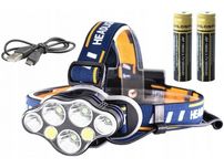 NOWA!! Latarka czołowa 7 LED Dioda 7 x LED CREE T6 7000 lm