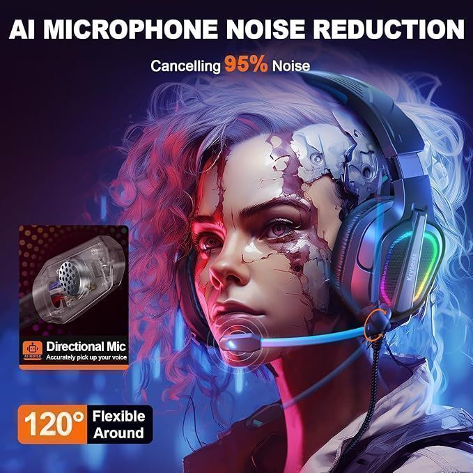 Kryssenix Pg2 Rgb Zestaw Słuchawkowy Gamingowy Do Ps4, Ps5, Pc, I Inne