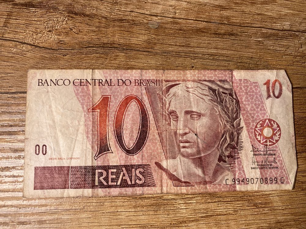 Banknot, Brazylia, 10 Reais, 1994,