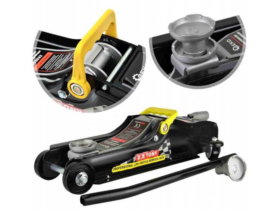 PODNOŚNIK samochodowy LEWAREK żaba 2,5T niskoprofilowy PODJAZDOWY 662