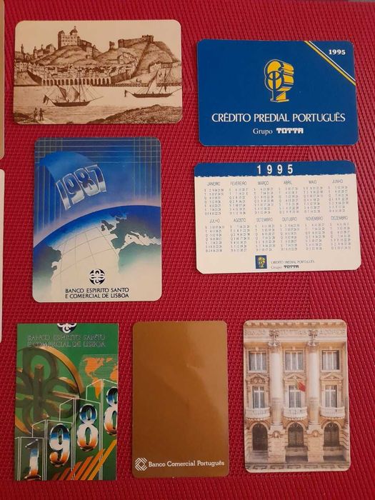 Coleção de Calendários de Bancos e Companhias de Seguros