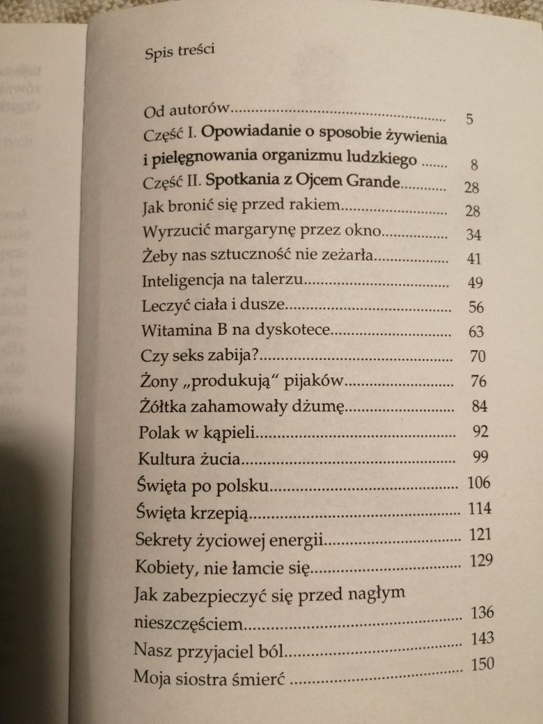 M. T. Wozniakowie "Ojca Grande przepisy na zdrowie"
