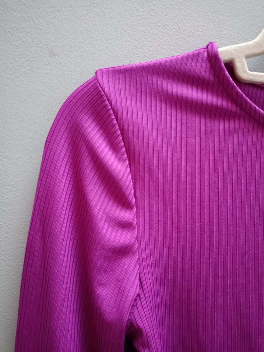 Body Amisu roz XS wysokie wycięcie