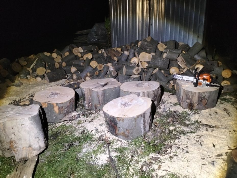 Cięcie drzewa w klocki/rąbanie/układanie TANIO !