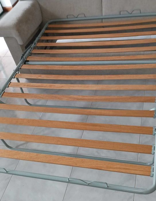 Conjunto de 3 sofás com sofá cama