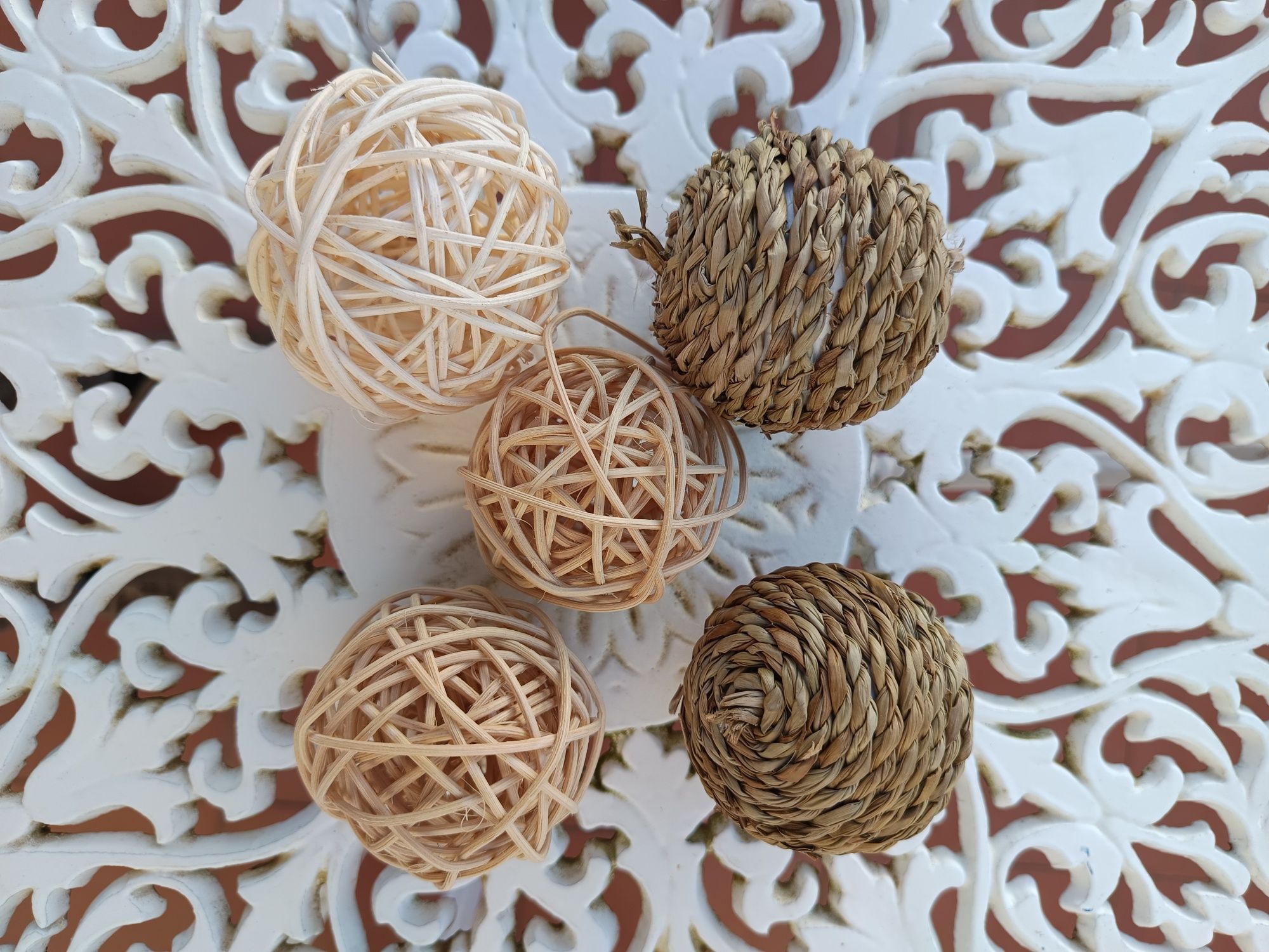 Conjunto 5 bolinhas de vime para roedores, Amazon