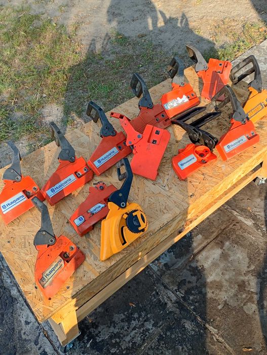 Części pilarki Husqvarna, partner wiele modeli, rozruszniki, osłony,