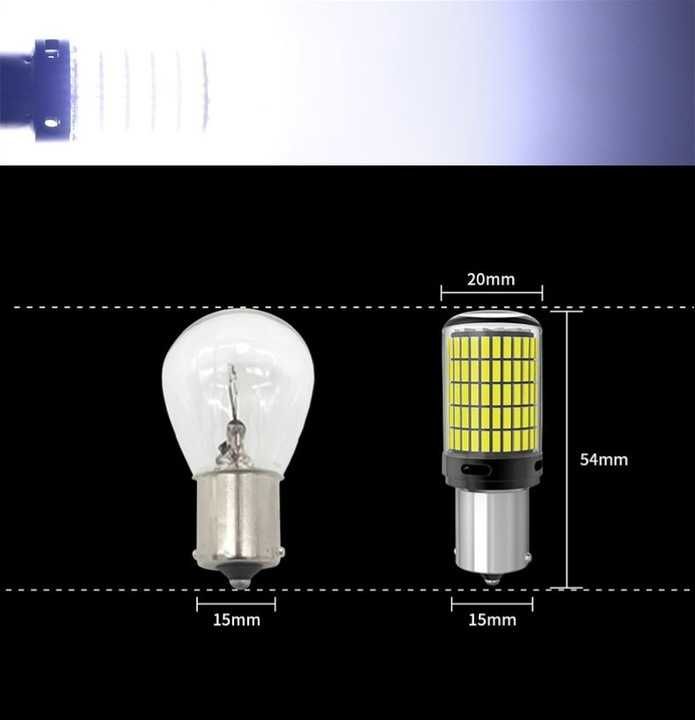 Żarówki P21W 1156 BA15S LED 144 LED Biały Canbus 2 szt Mocna Wsteczny