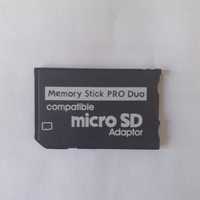 Adaptador micro SD para memory stick pro duo