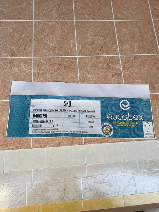 Плита евкаліптова водостійка 1,22м х 2,44мм, товщина 3мм