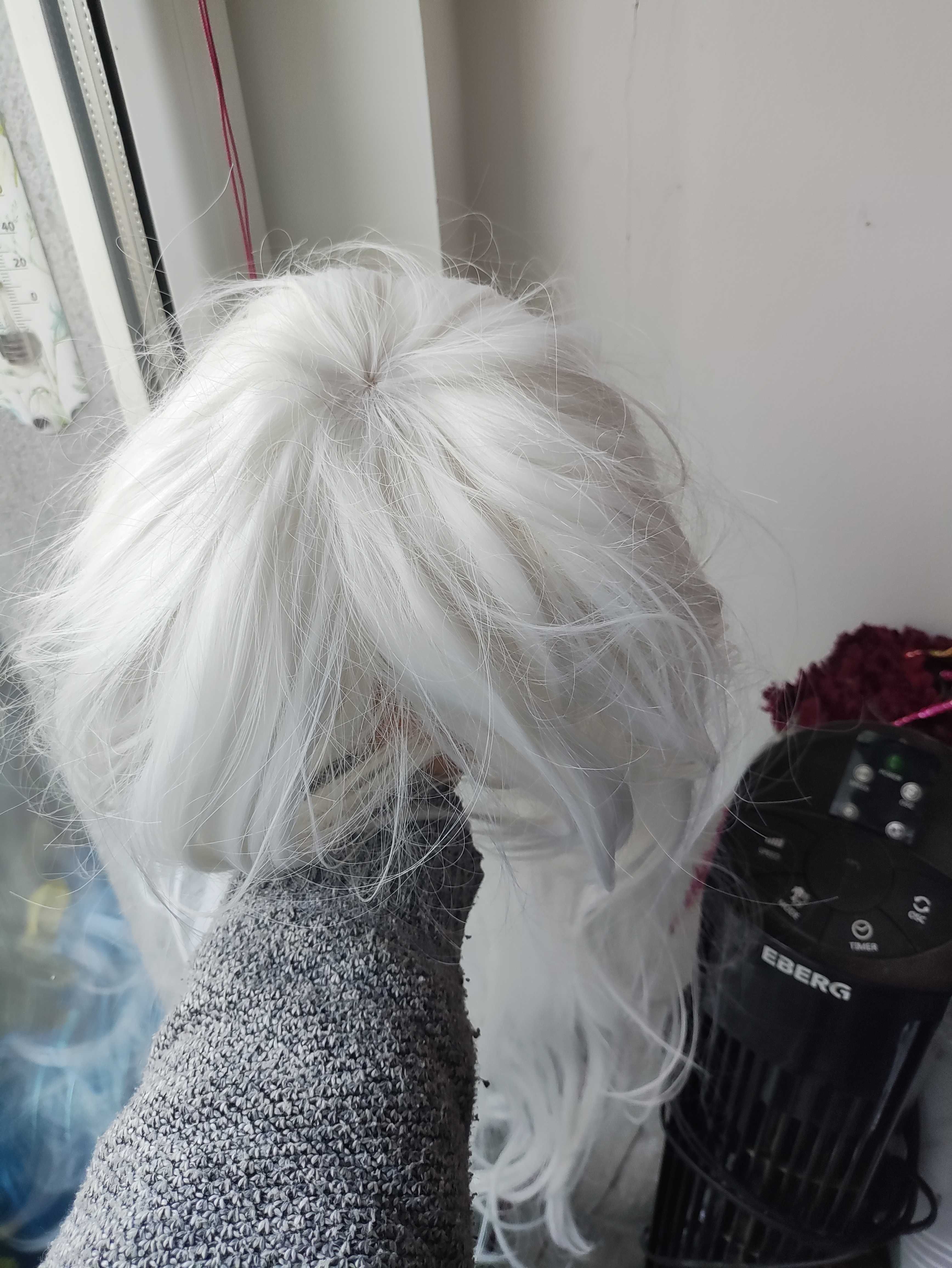 Peruka Biała włosy białe Blond jasny dla Kobiet Damska długie proste
