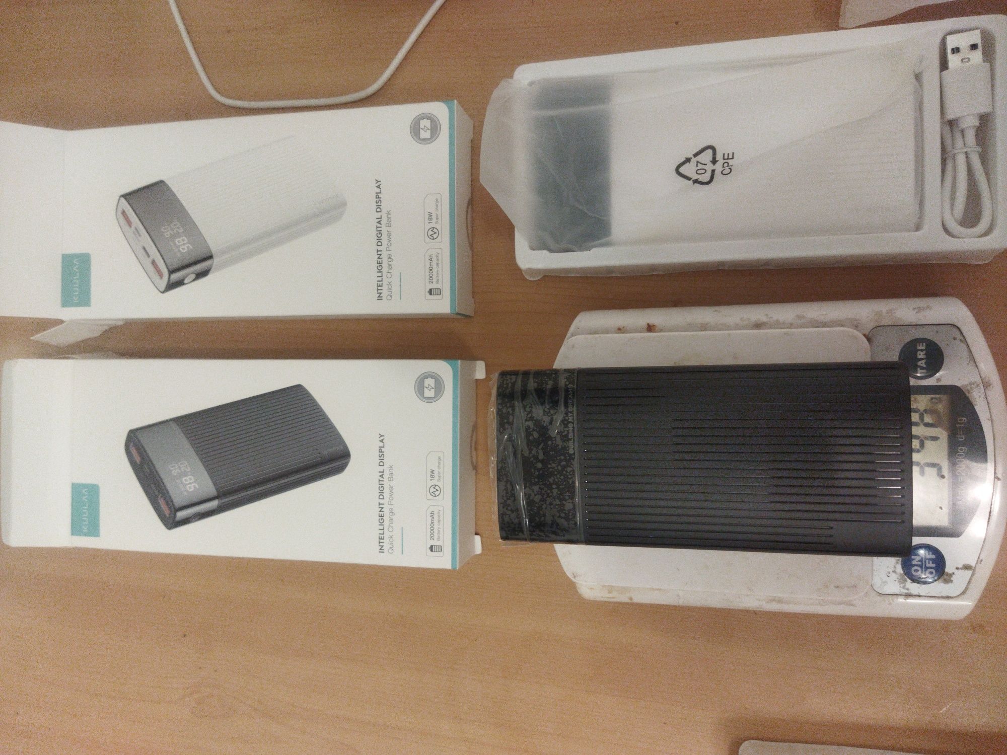 18w 20000 mah KUULAA KL-YD 08 74Wh Павербанк PowerBank Швидка зарядка!