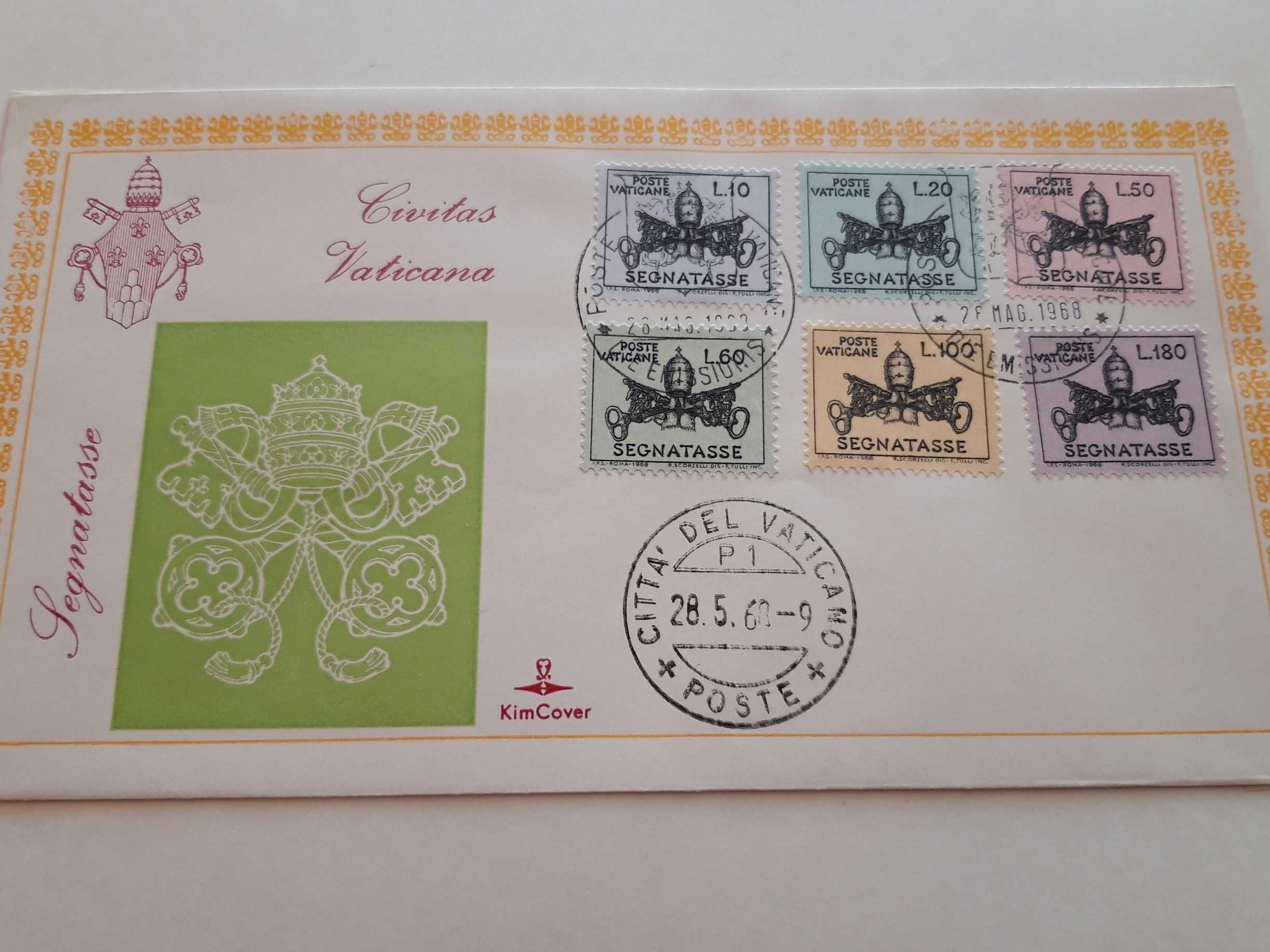 Vaticano | FDC, envelopes primeiro dia de circulação, 1950 a 1981