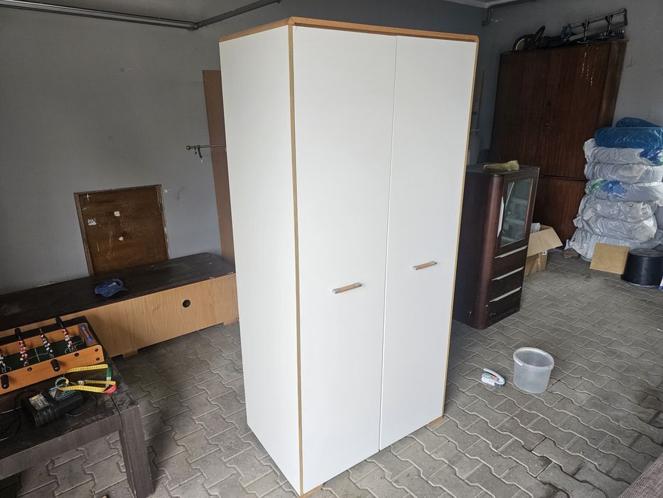 Szafa biała nowoczesna 94cm x 196cmH