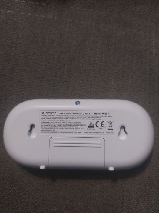 Czujnik tlenku węgla zzadu X-Sense xc01-R alarm dzwiękowy cerfikowany