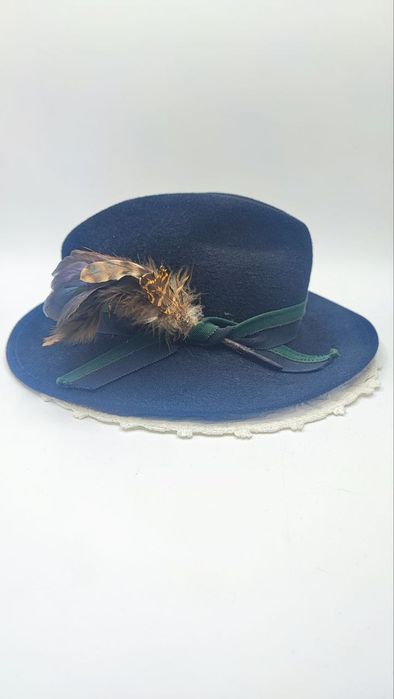 Тираспольская австрийская охотничья шляпа капелюх мисливця пером,