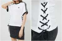 Новая Adidas Original Хлопковая футболка белая L coquette оверсайз