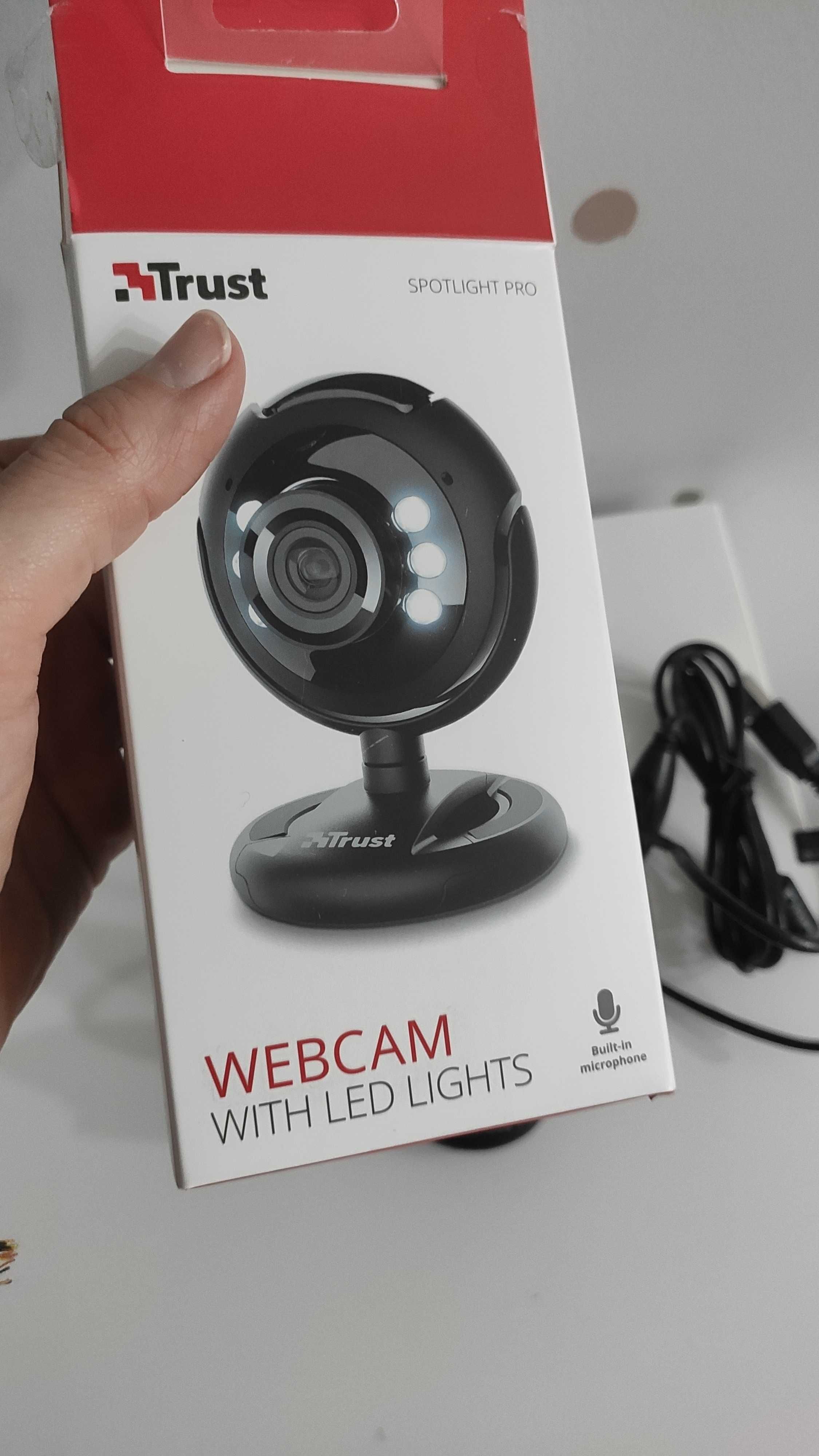 Webcam com luz LED