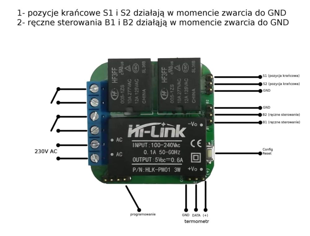 Moduł dopuszkowy SUPLA / HOME ASSISTANT