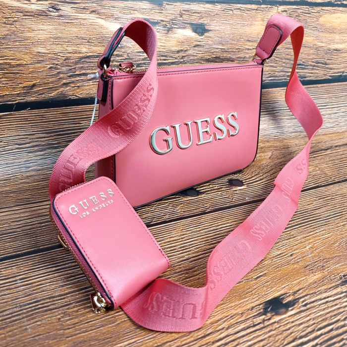 Torebka Guess Różowa Nowa z Metką 24x16 cm