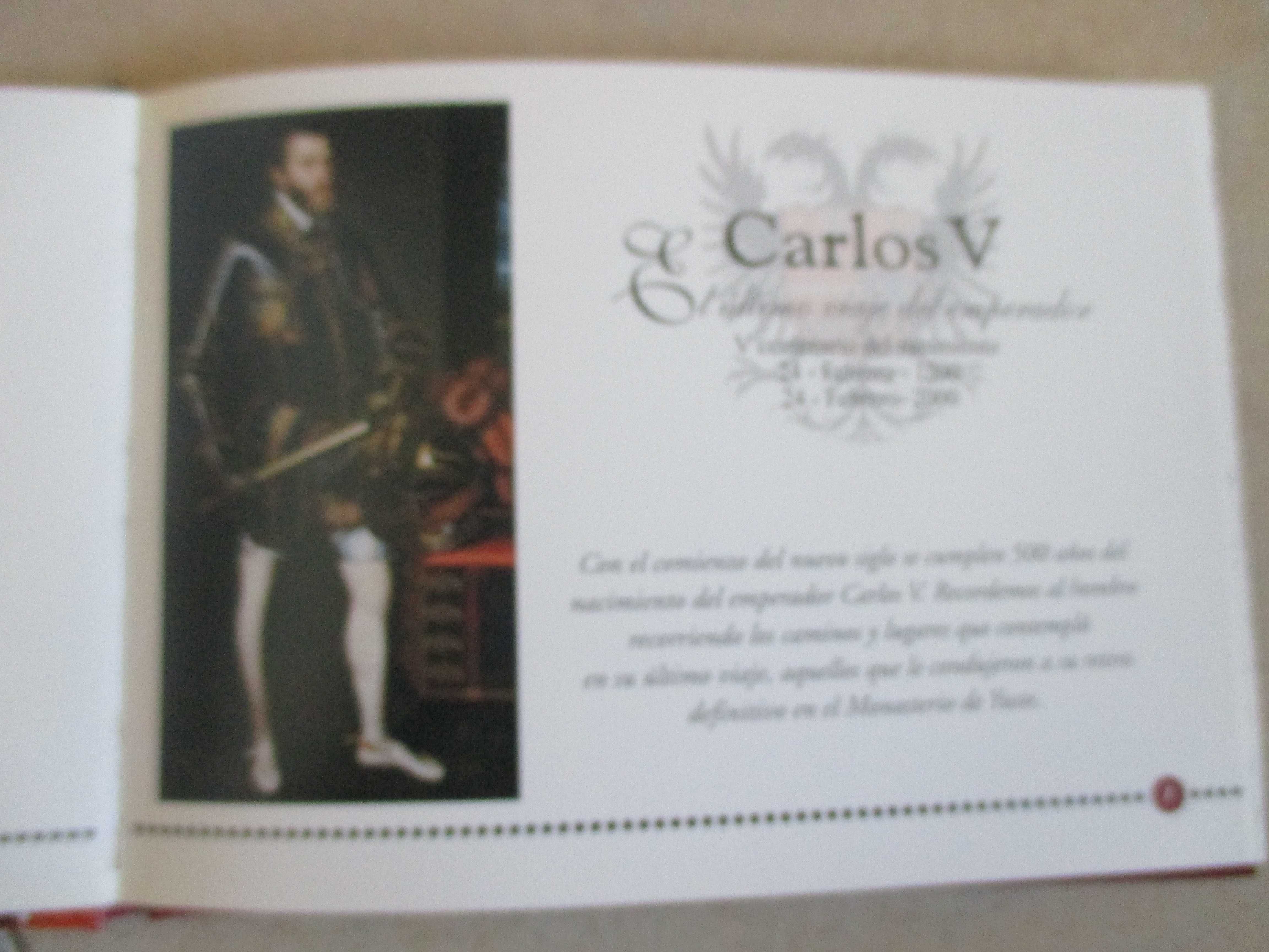 CARLOS V - V CENTENARIO DO NASCIMENTO - SELOS E FDC - 2000