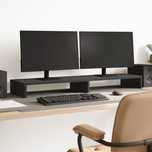 Vidaxl Podstawka Pod Monitor, Czarna, 100X27X10 Cm