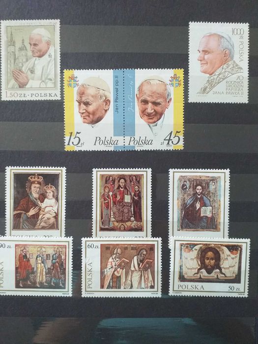 Znaczki  z papieżem