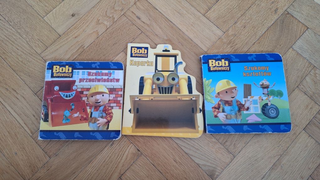 Bob Budowniczy Szukamy przeciwieństw, kształtów, koparka kartonowe