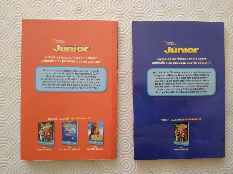 Lote 2 livros Sarilhos com Cobras + O Recife dos Tubarões