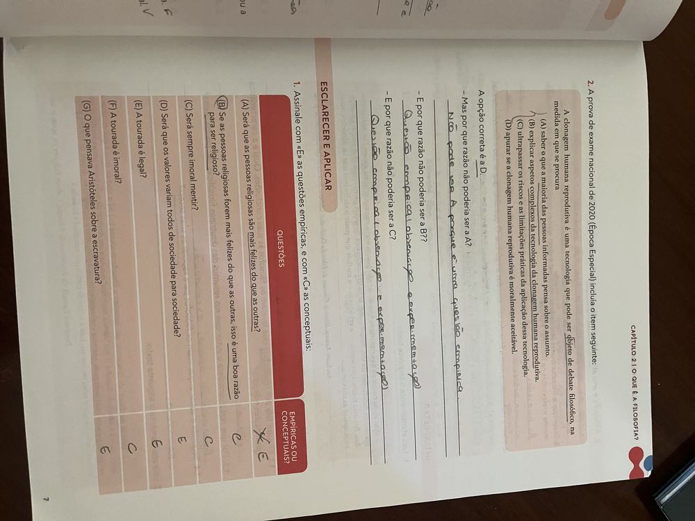 Caderno de atividades de filosofia 10º ano “o espanto” didática ed