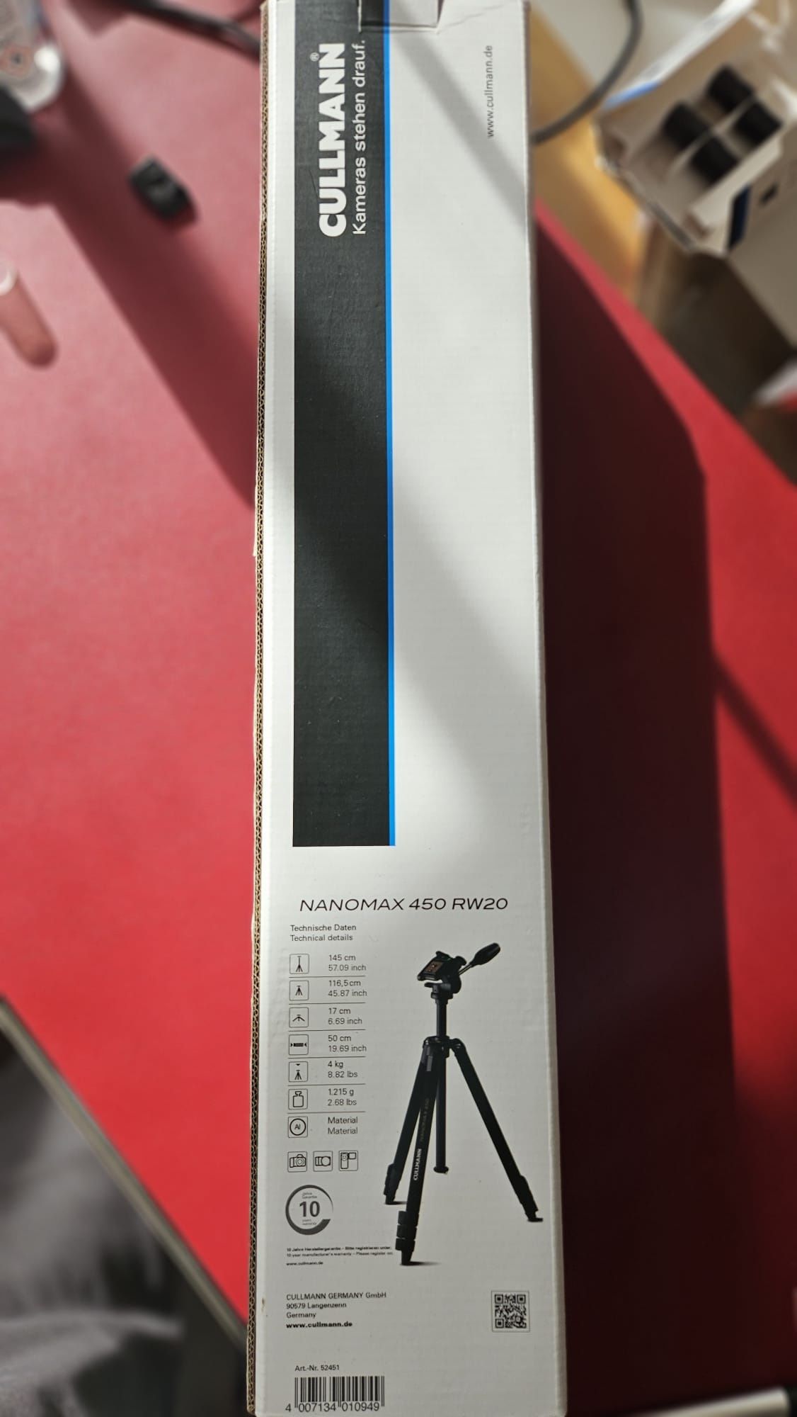 Tripé Cullman Nanomax 450 RW20