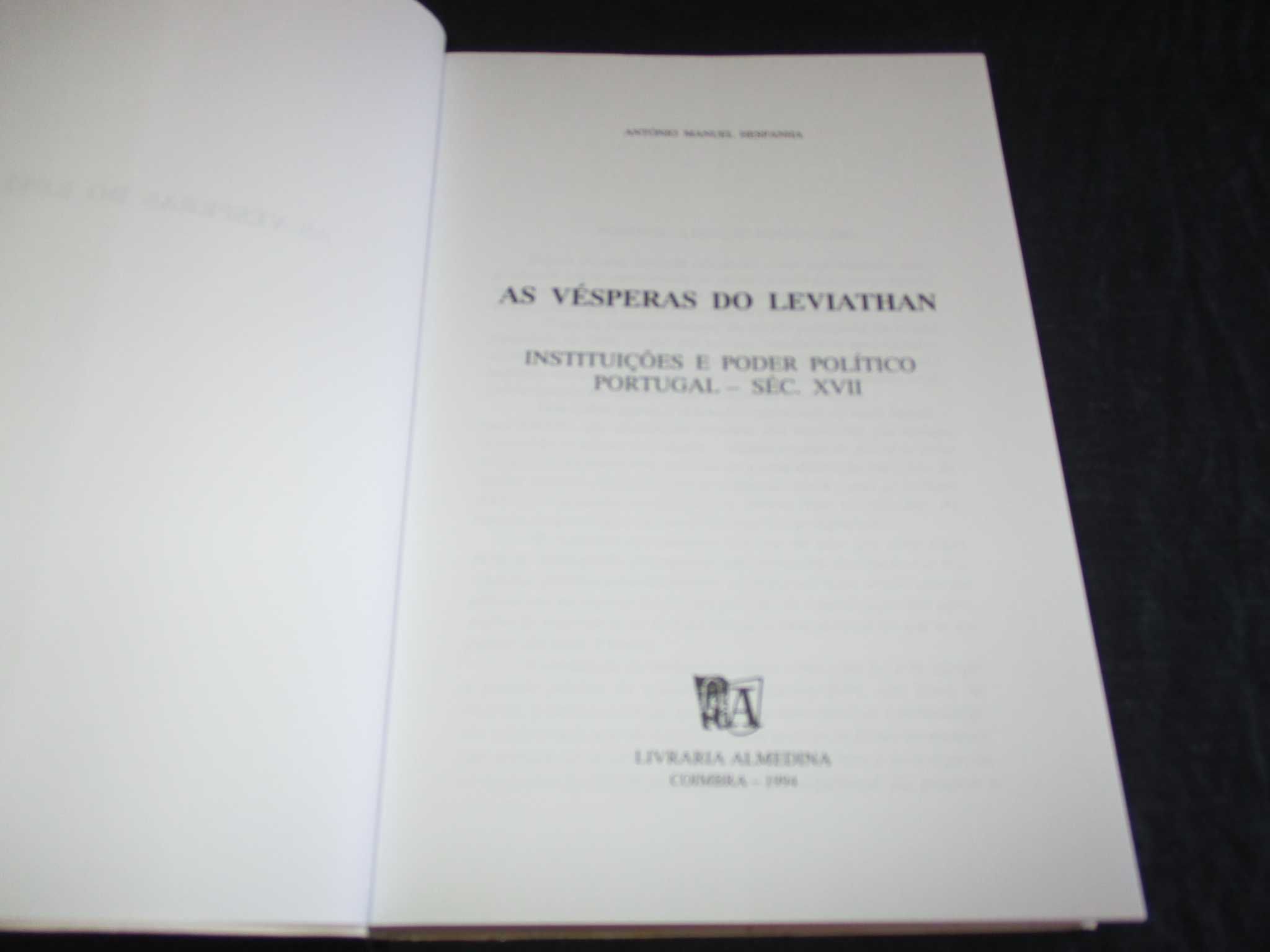 Livro As Vésperas do Leviathan António Manuel Hespanha