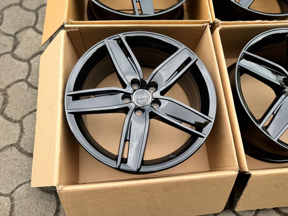 Felgi Audi a3 s3 19 cali S-Line alufelgi idealne black 5x112 komplet