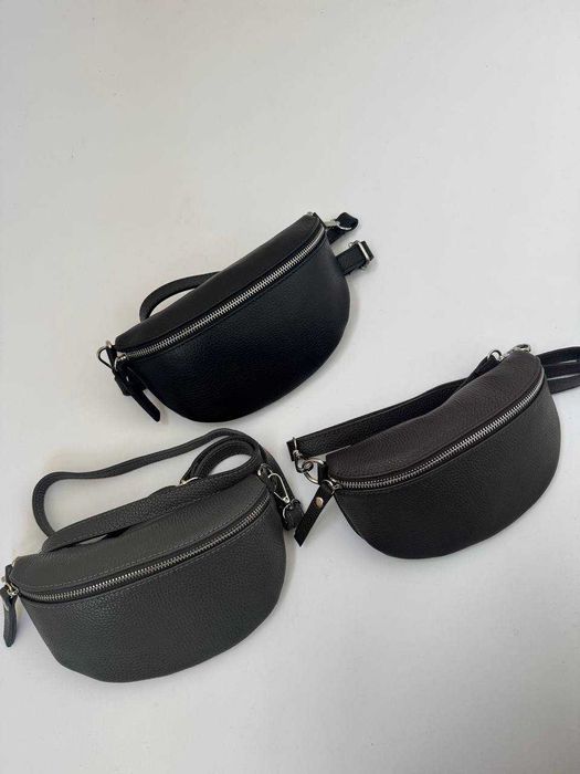 Шкіряна жіноча бананка Vera pelle