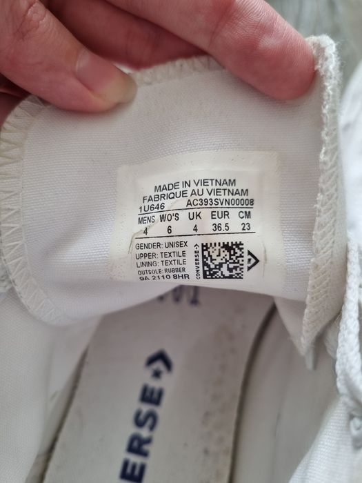 Кеди Converse оригінал білі 36р