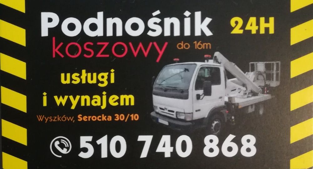 Wynajem podnośnika 16m,30m,Mycie i malowanie elewacji, dachów