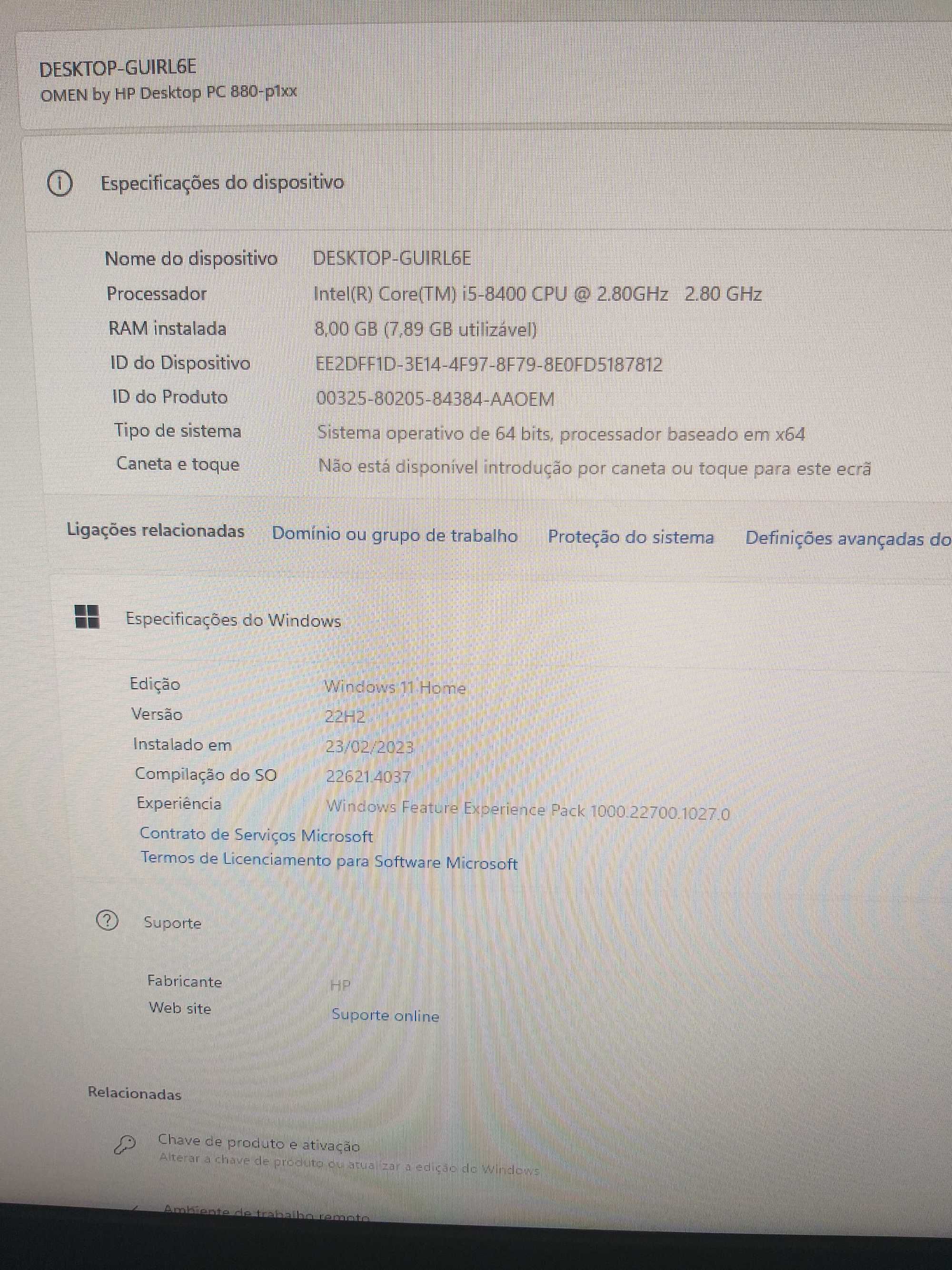 PC Gaming HP OMEN 880-093np