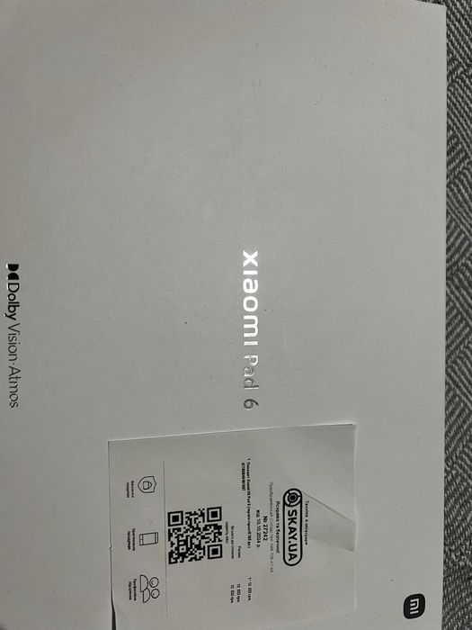 Планшет Xiaomi Pad 6 256 ГБ / 8 ГБ