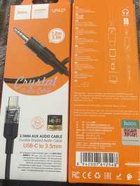 Аудио кабель AUX Hoco UPA27 Type-C на 3.5mm 1.2м