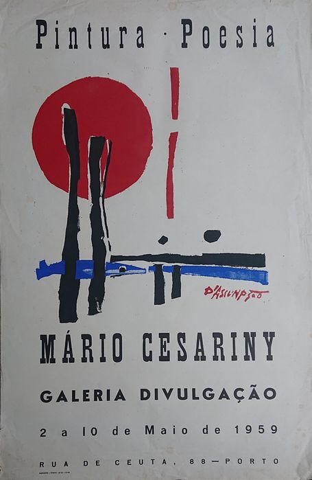 Mário Cesariny - cartaz exposição 1959