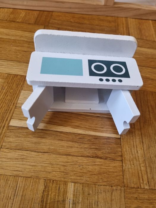 Drewniany domek dla lalek mamabrum z akcesoriami Rodzinka Leaf zestaw