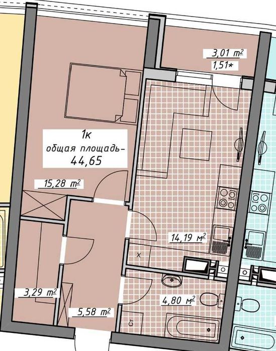 Продам квартиру в Аркадии, ЖК Атмосфера, дом сдан, быстрый показ.